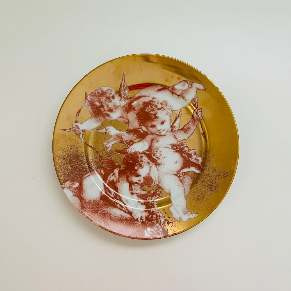 FITZ AND FLOYD "Cherubini II" Collection Porcelain Salad Plate
